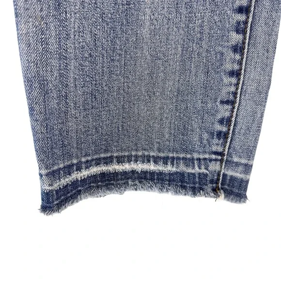 KUT FROM THE KLOTH Emma Straight Leg Ankle Mid-rise Jeans‎ • 8 • light wash blue - Picture 6 of 9